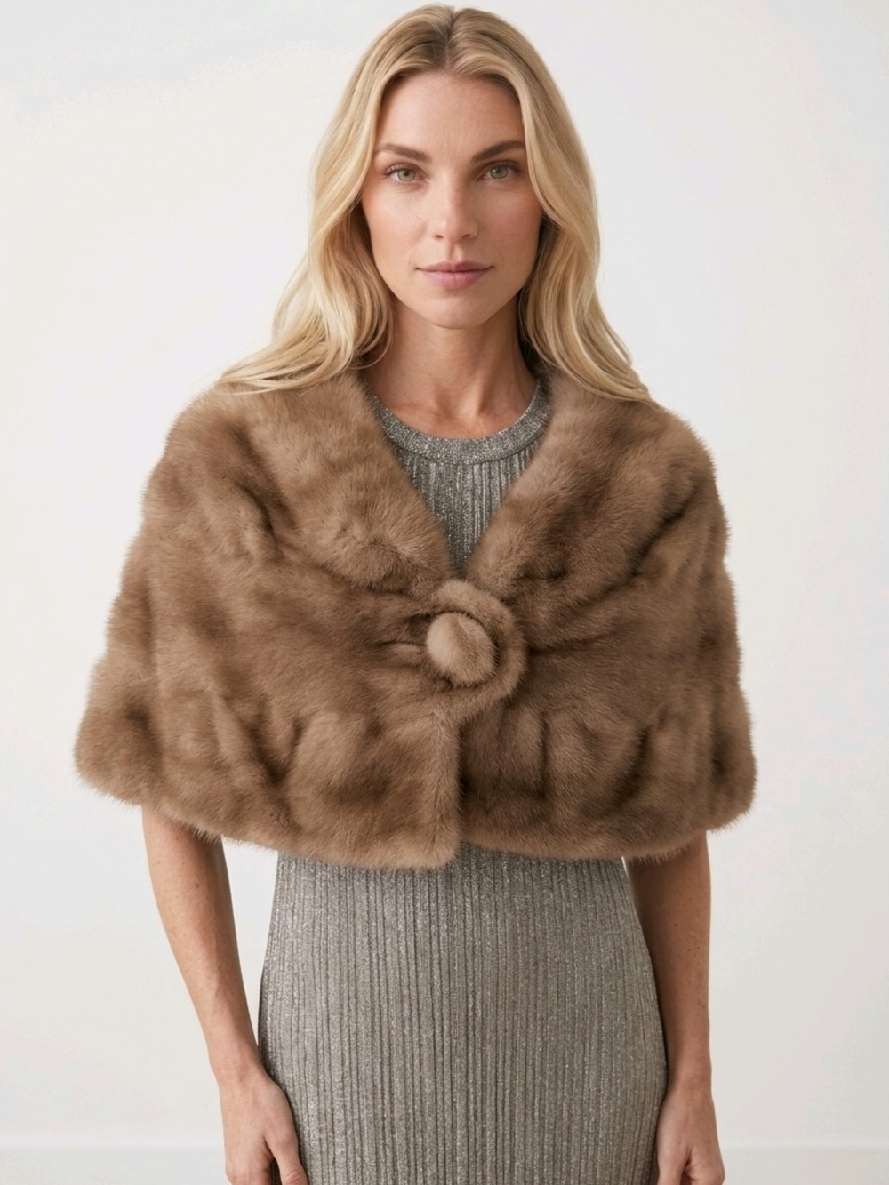 Luxury Schiaparreli Fox Fur Capelet
